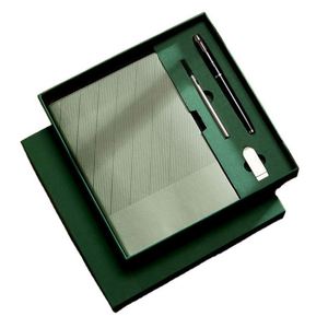 Promotion Custom A5 Luxury Refillable Stationery Notebook Gift Set USB Notebooks Business Leather Gift Box <b>Journal</b> With Pen - Product Image 1