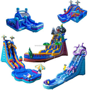 Produits gonflables personnalisés Lemon Bounce, châteaux gonflables commerciaux et combinaisons toboggan-gonflable, toboggans aquatiques gonflables à vendre - Product Image 5
