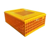 Caisse de transport et cage à volailles en PP Berys BYS-C003 neuves, 75x55x27cm, capacité 12-15 poulets, garantie 1 an