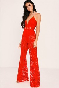 C1074 Migugarment C1074 Vestido Maxi Romántico para Fiesta Nocturna, <span class=keywords><strong>Mono</strong></span> <span class=keywords><strong>Rojo</strong></span> <span class=keywords><strong>de</strong></span> Malla para Mujer al por Mayor para Eventos Románticos - Product Image 4