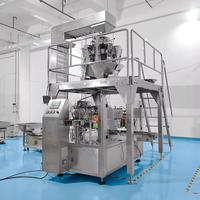 Machine d'emballage automatique de snacks avec peseuse multi-têtes pour la solution d'emballage de chips, de pop-corn, de biscuits et de bonbons