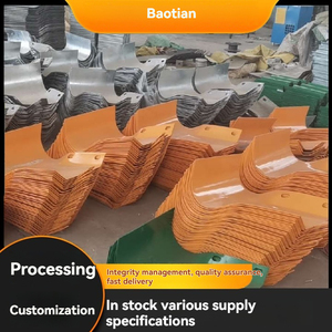 Extrémité de tampon de <span class=keywords><strong>borne</strong></span> en queue de poisson en acier galvanisé pour les zones à fort trafic Rambarde de circulation à faisceau W Barrière de collision Métal durable - Product Image 5