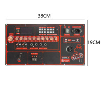 Carte amplificateur numérique BT 220V/12V Version Home Cinéma Double microphone Subwoofer Récepteur Amplificateurs