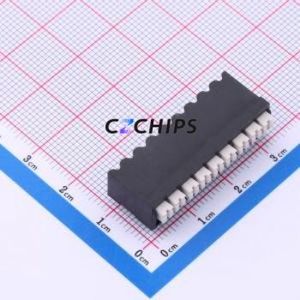 JL212R-SMT-35009BP1 Spring Terminal Block SMD,P=3.5mm Connector ( Construction: 1x9P )( Pitch: 3.5mm )( Color: Black ) - Product Image 1