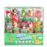 Trendy cartoon dieren gummy snoep fruit sap stick populaire kindersnack