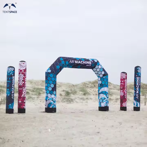 Gapura Acara Kustom 10x6m untuk Promosi Olahraga, Lomba Lari, Gapura Tiup dengan Desain Garis Bintang untuk Iklan, Tabung Tiup - Product Image 6