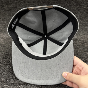 Maßgefertigte Polyester/Baumwolle Patch New Original Snapback Kappe Hochwertige Unisex Flat Brim Baseballmütze 6-Panel Canvas Allzweck - Product Image 4