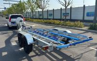 Remorque à bateau en alliage à double essieu, remorque à bateau en aluminium de 28 pieds pour bateaux et embarcations nautiques