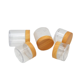 30ml 50ml 80ml <span class=keywords><strong>100ml</strong></span> 200ml mỹ phẩm răng bột chai nhựa Jar với hạt gỗ Bìa vít cap bao bì - Product Image 1