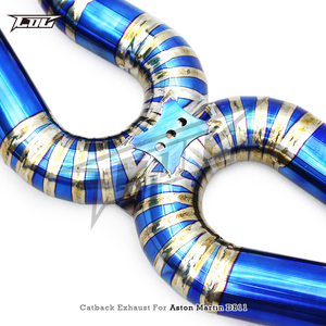 ท่อไอเสียแบบไม่มีวาล์วสำหรับ Aston Martin DB11 <span class=keywords><strong>V12</strong></span> 5.2L ปี 2016-2019 ไทเทเนียมน้ำหนักเบา Supersport X Pipes แบบตรง Axleback - Product Image 3
