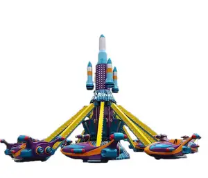 Commercial 24 seater self-control aircraft, children's rotating elevator, game and amusement equipment for sale