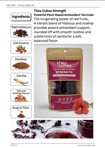 Thé aux herbes antioxydant biologique en cube, végétalien, sans sucre, sans gluten, alternative aux sachets de thé turc, hibiscus, cynorrhodon, rooibos, boîte de sachets - Product Image 6