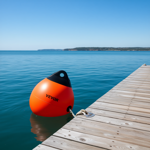 Bouée gonflable Vevor 15 pouces orange en PVC de qualité marine pour amarrage et pêche en radeau - Product Image 2