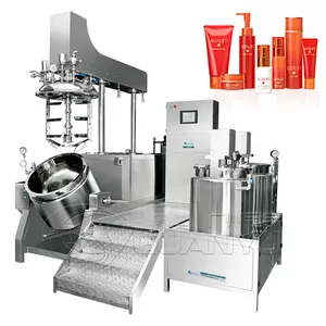 High Level Industrial Vacuum Emulsifying Mixer Machine Vacuum Homogenizer Emulsifier Cosmetic Lotion Foundation Making Machine