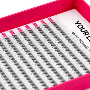 Cils en éventail pré-faits volumineux en cheveux synthétiques faits à la main, 0,05 0,07 mm, 12 rangées, 6D 8D 10D 20D, boucles CC/DD, noir naturel, <span class=keywords><strong>VAVALASH</strong></span> - Product Image 3