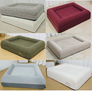 Sofá Cama Ortopédico de Lujo para Perros y Mascotas, Fabricado a Medida, Lavable, Impermeable, Desenfundable, Grande, de Espuma Viscoelástica y Tejido Bouclé con Soporte Firme - Product Image 6