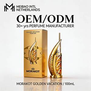 น้ำหอม <span class=keywords><strong>MORAKOT</strong></span> Golden Vacation OEM รับผลิตตามสั่ง พร้อมโลโก้ส่วนตัว ขายส่ง ปริมาณ 75 มล. กลิ่นผลไม้และไม้หอม เหมาะสำหรับเป็นของขวัญ - Product Image 1