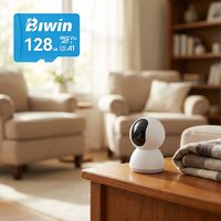 بطاقة ذاكرة BIWIN MS100 عالية السرعة سعة 128 جيجابايت من نوع TF A1 لأجهزة الملاحة والهواتف المحمولة والألعاب الذكية والأجهزة المحمولة