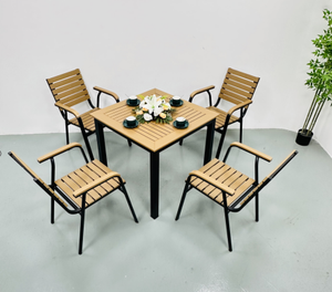 Luxury Custom-Made Birch Wood Outdoor <b>Dining</b> <b>Table</b> with Contemporary Design <b>Foldable</b> UV-Resistant & Waterproof - Product Image 4