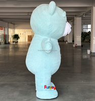 Costume gonflable extérieur ours en peluche fourrure ours et ours brun Costume adulte marche mascotte Costume jeu de rôle habiller fête