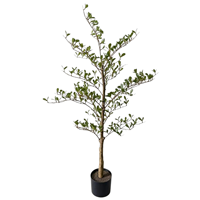 Arbre d'olivier artificiel réaliste de 120 cm, faux bonsaï d'olivier, plante artificielle pour la décoration intérieure de la maison et du jardin