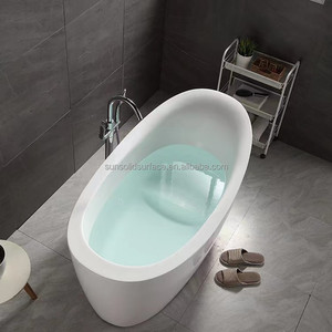 Baignoire autoportante moderne en surface solide mate, fabrication OEM/ODM avec 15 ans d'expérience, excellent prix - Product Image 6