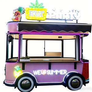 Food Truck Électrique Style Vintage, Cuisine Mobile Rétro pour Café & Glaces, Idéal pour Événements Thématiques & Villes - Product Image 1