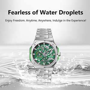 Reloj Mecánico Automático de Lujo de Alta Gama para Hombre, con Esfera Verde, Movimiento Visible, <span class=keywords><strong>5</strong></span> <span class=keywords><strong>Bar</strong></span>, Movimiento Mecánico Japonés NH70 - Product Image 4
