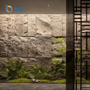 Ev dekorasyon sahte taş Siding toptan fiyat duvar koruma için dış duvar kaplama Pu taş paneller