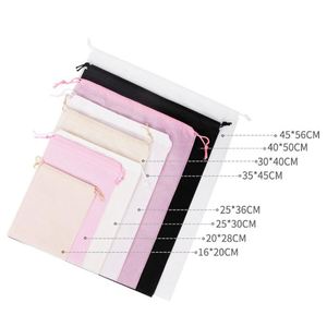 Sacs cadeaux en non-tissé avec cordon de serrage 45x55cm, en gros, réutilisables, avec logo personnalisé pour mariage, fête, Noël - Product Image 3