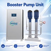 Station de surpression d'eau en acier inoxydable 304 avec pompes centrifuges multi-étages 20m³/h pour système de nettoyage