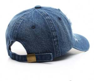 หมวกเบสบอลผ้ายีนส์ฟอกสีแบบวินเทจ - Product Image 5