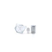 Flacon roll-on vide transparent mini 6ml 10ml en verre pour déodorant ou parfum avec bouchon en aluminium