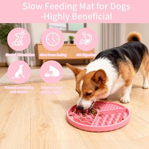 Silicone <b>Cat</b> Dog Licking <b>Mat</b> with Suction Cups Pet Feeding Lick <b>Mat</b> for Dogs Non Toxic Bpa Free Eco Friendly Slow Feeder <b>Mats</b> - Product Image 6