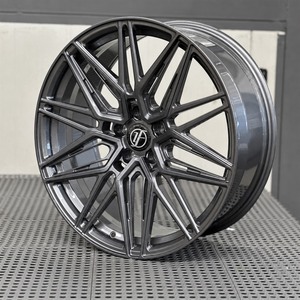<span class=keywords><strong>ล้อ</strong></span>ฟอร์จ 22x10.5 5x130 CB71.6 สีกันเมทัล 10 ก้านแบบ Y Split Spoke ขอบลึกเว้า สำหรับ Bentley Continental GT Speed - Product Image 4