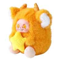Boneka Gantungan Kunci Kambing Bintang Berbulu Warna-warni Lucu, Mainan Kotak Misteri, Hadiah Bola Kapsul untuk Mesin Gachapon dengan ukuran 100-120mm