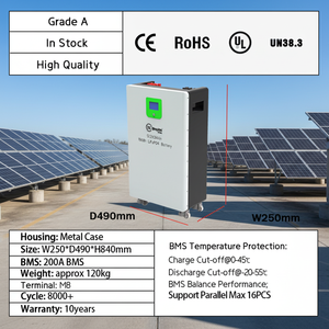 Batterie de stockage d'énergie domestique solaire au lithium LiFePO4 8000 cycles 10kWh 15kWh 16kWh 20kWh 32kWh 48V 51.2V 300Ah 314Ah 628Ah - Product Image 4