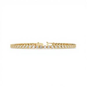 Bracelet tennis pour femme en or massif 14 carats avec diamants CVD cultivés en laboratoire de 2,50 mm de clarté VVS - Product Image 1