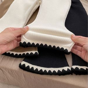 <span class=keywords><strong>Pantaloni</strong></span> Personalizzati per Bambini, Abbigliamento Primaverile e Autunnale, <span class=keywords><strong>Pantaloni</strong></span> a Zampa per Bambine, <span class=keywords><strong>Pantaloni</strong></span> Tinta Unita o a Quadri con Frange - Product Image 6