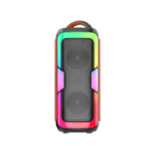 Hot Selling Portable 25W Power 2*4 Inches Subwoofer OEM Wireless for Bluetooth Speaker RGB LED Lighting for Outdoor Use USB AUX