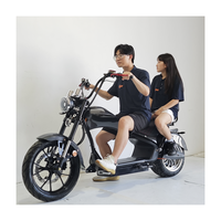 Entrepôt USA : Motos Électriques Deux Places pour Adulte 4000W Citycoco E Chopper Sans Batterie