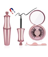Cils magnétiques imperméables 3D pour fabricants, 2 paires de cils avec eye-liner et pince à épiler, dernières tendances en matière de cils magnétiques