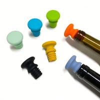 Tapones de Vino Reutilizables de Silicona de Grado Alimenticio con Forma de Animal de Dibujos Animados, Mezcla de Colores, con Logotipo Personalizado al por Mayor, CE/EN71/CPSIA/AU