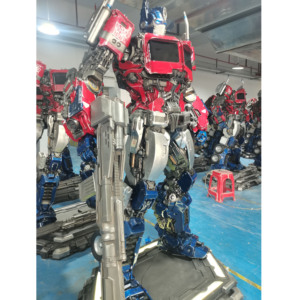 ขายดี! รูปปั้นทรานส์ฟอร์เมอร์สขนาดใหญ่ ออพติมัส ไพรม์ ขนาดเท่าคนจริง หุ่นยนต์ขนาดเท่าคนจริง ประติมากรรมไฟเบอร์กลาส ของตกแต่งบ้าน - Product Image 2