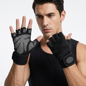 Wholesale Custom Made Unisex Half Finger Breathable Non-Slip Lightweight Workout Gloves Latest Design Leather Gym Gloves - Product Image 1