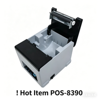 Imprimante thermique portable sans fil POS8390 2026 Mini pour reçus et tickets, imprimante de bureau 80mm pour factures 203dpi