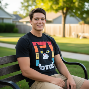 Camiseta divertida con gráfico de gato, manga corta, cuello redondo, unisex, para adolescentes y adultos, camiseta informal de algodón - Product Image 3