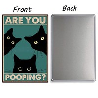 Personnalisé chat chien Animal étain signes affiche décoration murale métal rétro drôle étain signes pour la maison Bar café