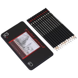 Bview Nghệ Thuật Chuyên Nghiệp Phác Thảo Bút Thiết Lập 12 2h-8b Bút Chì Sắt Hộp Carton Rút Ra Cho Nghệ Thuật Thiết Kế Phác Thảo - Product Image 2