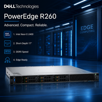 Servidor en Rack Dell PowerEdge R260 1U, Intel Xeon Serie E-2400, Memoria DDR5 para TI Empresarial